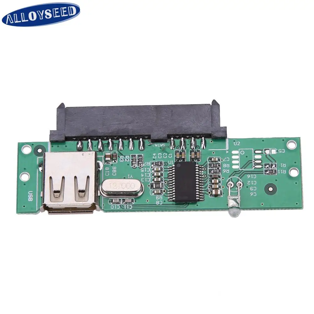 2.5inch USB 2.0 TO SATA 7 + 15 Pin Hard Disk Adapter Converter for 2.5