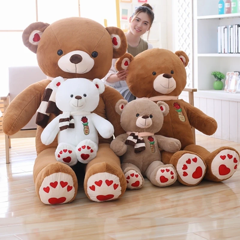 

80/100 Cm Big Size Soft Teddy Bear Plush Toys Stuffed Plush Animals Soft Bear Cushion Toy For Kids Dolls Children Gifts