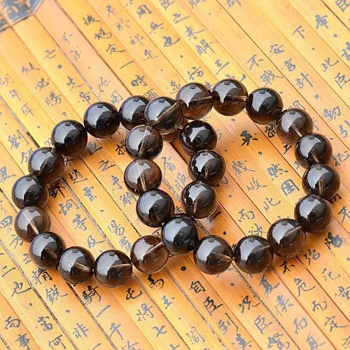 14mm Natural Tea Color Crystal Bracelets Chakra Stones Meaning 14mm Natural Tea Color Crystal Bracelets Chakra Stones Meaning Birthdays Gift B23