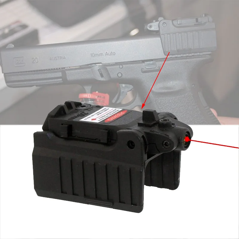 

Hunting Accessories Red Laser sight Fit Airsoft Glock 17 18C 19 22 23 25 26 27 28 31 32 33 34 35 37 38 Pistol Rear Iron Sight
