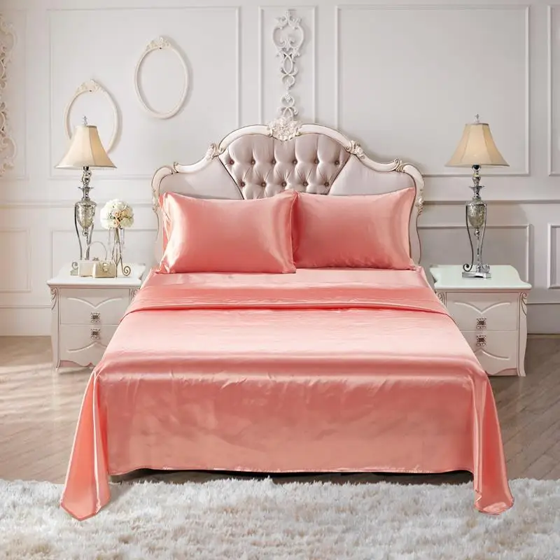 LOVINSUNSHINE, шелковое постельное белье, покрывало, пододеяльник, набор постельного белья, Роскошный AB#135 - Цвет: pink