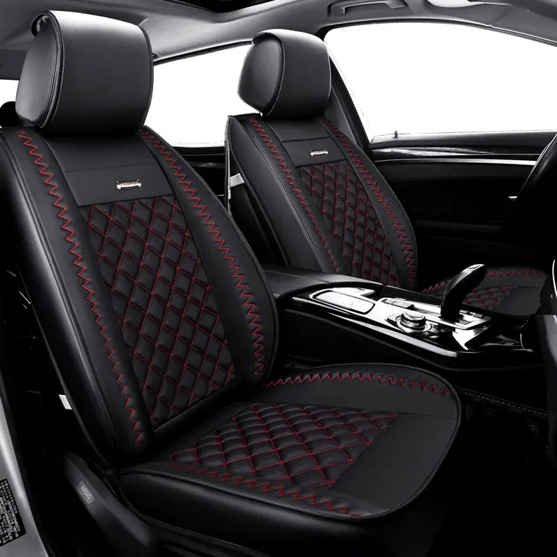 Кожаные универсальные чехлы для автомобильных сидений для Jeep grand Cherokee Compass commander Renegade, Wrangler 2005 2006 2007