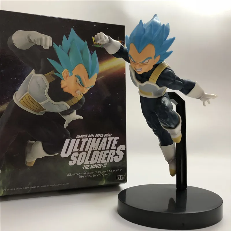 Dragon Ball Z темно-синяя Gogeta Goku Vegeta Ultimate Soldier Movie Ver. Против Супер броли битва ПВХ экшн-фигурка Драконий жемчуг зет 23 см