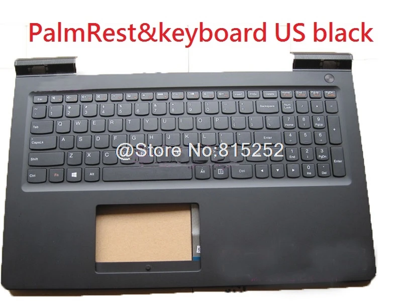 Подлокотник для ноутбука и клавиатура для lenovo для IdeaPad 700-15 700-15ISK английский США без подсветки Сенсорная панель