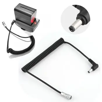 

DC 5.5/2.5 Male to BMPCC4K Female Square Elbow Coiled Power Adapter Cable with DC 5.5/2.5mm interface