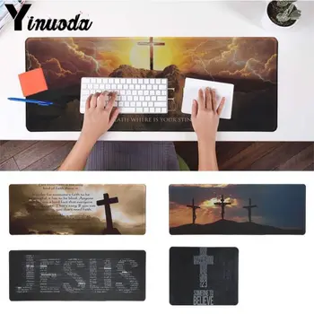 

Yinuoda Hot Bible verse Philippians Jesus Christ Christian Unique Desktop Pad Game Mousepad Large Super Office Gaming Mouse Pad