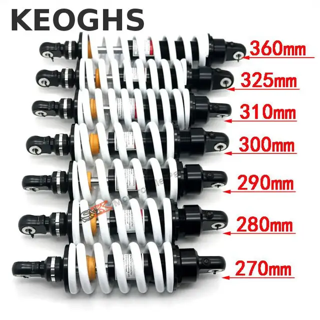 KEOGHS Dirt Pit Bike Rear Shock Absorber Rebound Damping Adjustable