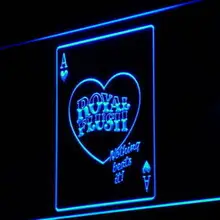 I944 Королевский Флеш покер игра казино световой знак магазина Вкл/Выкл Переключатель 20+ цвета 5 размеров