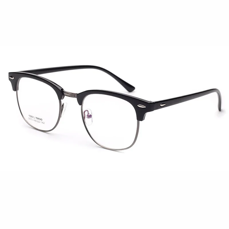 2018 Новый TR90 + металл Анти-излучения Оправы для очков Для мужчин Для женщин Оптические гладкие зеркальные очки Рамка для Близорукость очки