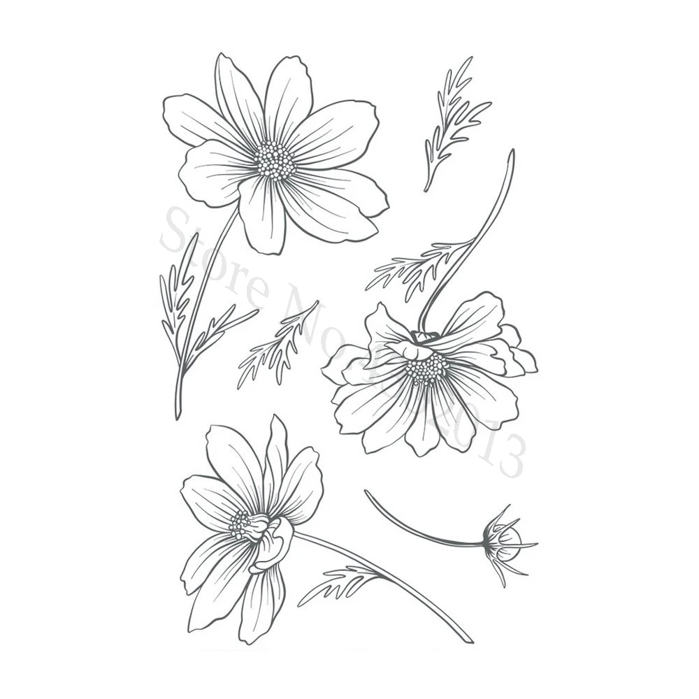

FLOWER Clear Silicone Stamp/Seal for DIY scrapbooking/photo album Decorative clear stamp A731