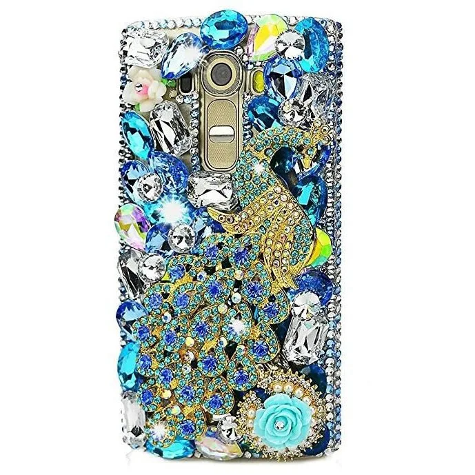 Чехол с павлином для Samsung J7 J6 J4 2018 чехол бриллиантами Note 9 8 роскошный Дамский