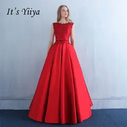 Это Yiiya в наличии Модное бальное платье без рукавов с бантом кружевное цветочное вечернее платье длиной до пола Вечерние платья Распродажа