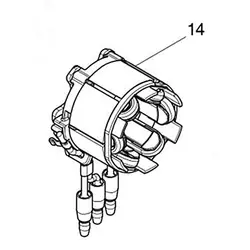 Подлинное поле 18 в для Makita 629228-7 DDF083