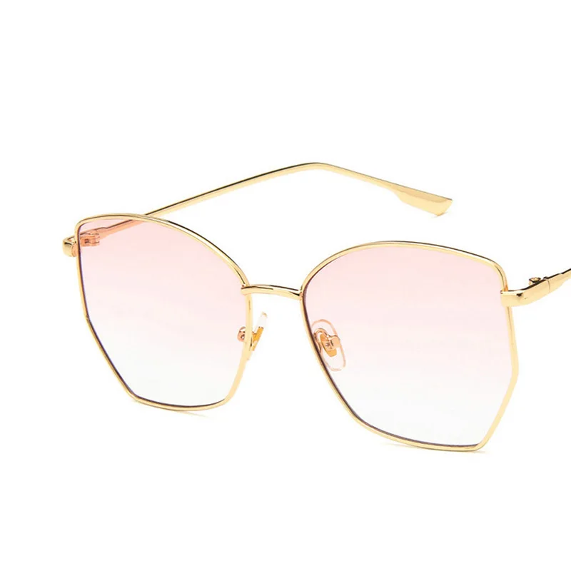 Ретро большие квадратные солнцезащитные очки для женщин и мужчин брендовые роскошные розовые градиентные солнцезащитные очки oculos UV400 очки с прозрачными линзами