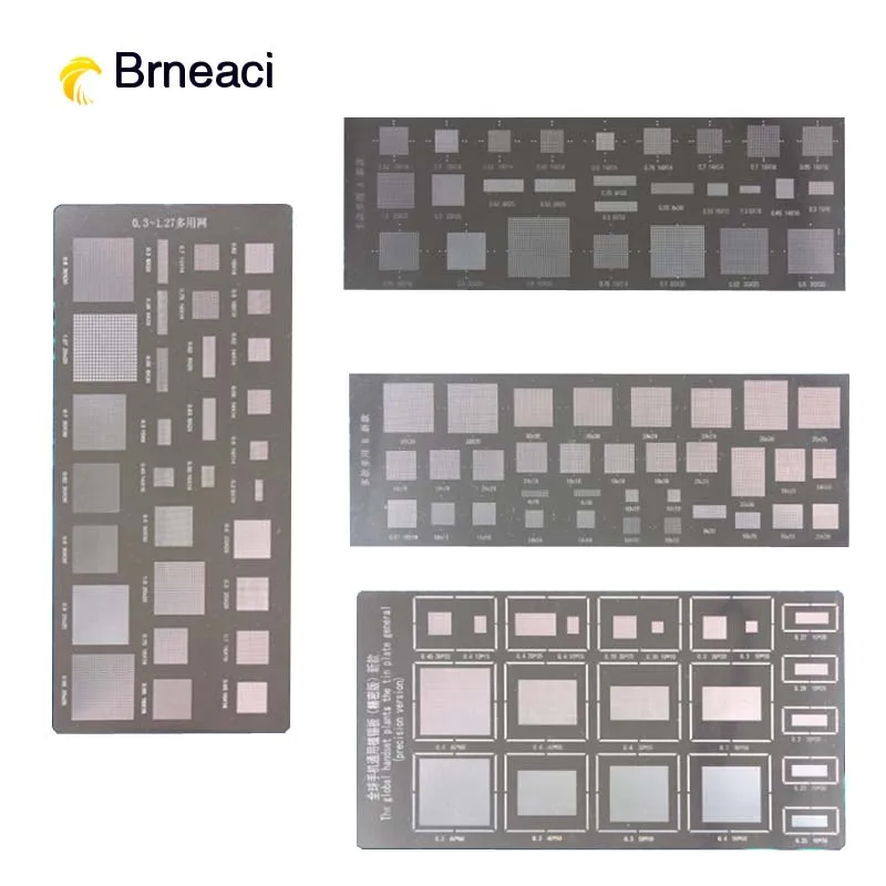 Brneaci IC Chip BGA Reball трафарет набор шаблон припоя для Samsung HUAWEI HTC MTK телефон Android пайка