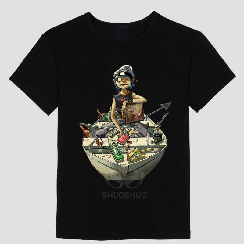 

Gorillaz men male t shirt Anime Men's TShirt Short Sleeve funny T-Shirt