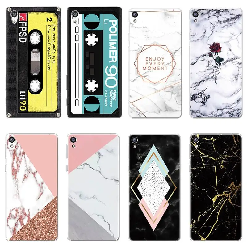 

Soft TPU CD Cute Cases FOR Sony Xperia XZ3 X Z5 L1 XA1 XA2 Ultra XZ XZ1 XZS Plus Compact Case Silicone Coque Marble Cover fundas