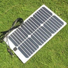 Buheshui полугибкий sunpower 20 Вт 18 В Панели солнечные Зарядное устройство для 18 В автомобилей Лодка Двигатель Батарея Зарядное устройство DIY солнечный Системы 2 шт./лот