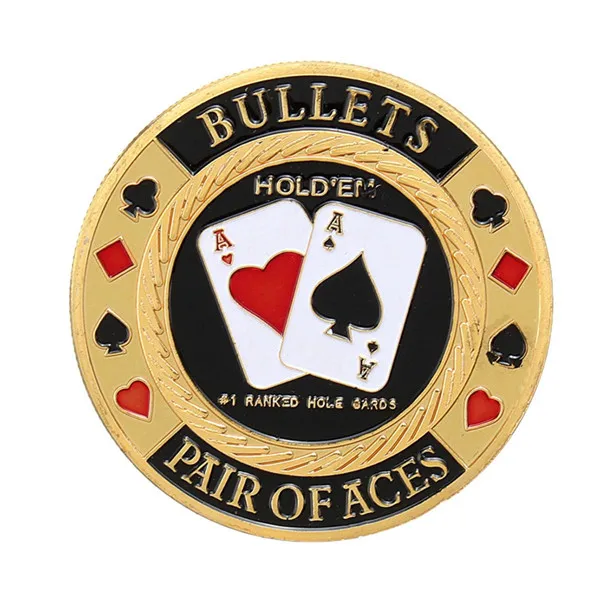 Pair of Aces-Bullets Casino Poker Card Guard Cover Protector (3)