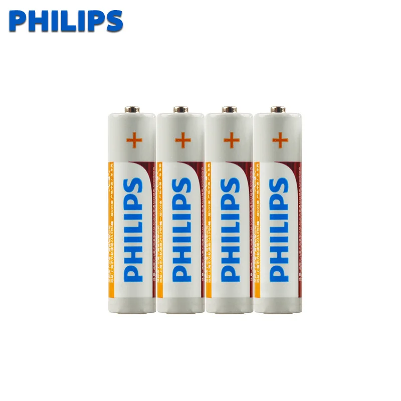 philips 4PCS 1.5V Carbon Dry Batteries Safe Strong Explosion-proof 1.5 Volt AAA