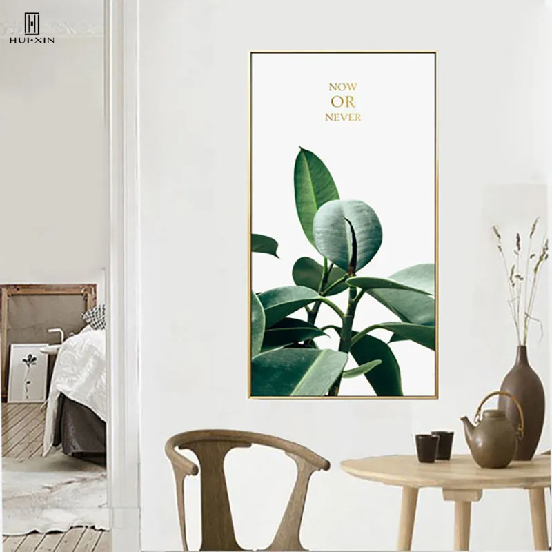 Us 8 99 40 Off A Bunch Of Green Plants With Lovely Leaves That Like Some Small Boat Decorative Canvas Posters Wall Paintings For Hallway Decor In