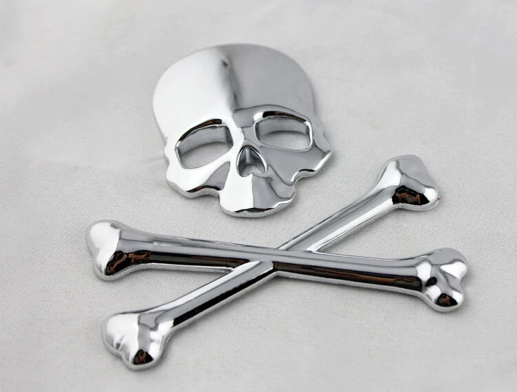 Metal 3D Punisher Skull Tank Fairing Emblem Decal Car Motorcycle Sticker Custom
