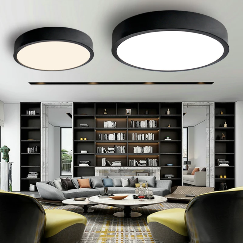 Modern Led Ceiling Light Remote Control Lighting Fixture Lamp Bedroom Living Room Surface Mount Panel
