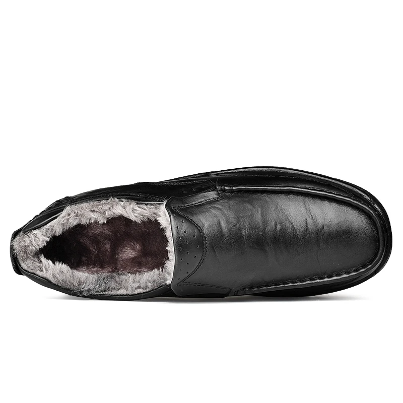 Vancat/мужские ботинки из натуральной кожи ручной работы; очень теплая мужская зимняя обувь; высококачественные ботильоны; сезон осень-зима; повседневная обувь