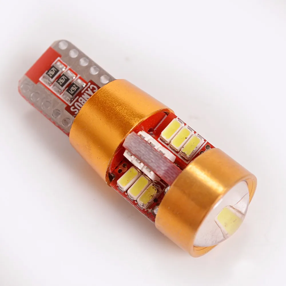 Flytop T10 светодиодный светильник 3014SMD с объективом CANBUS без ошибок 194 12 В 6 Вт Супер