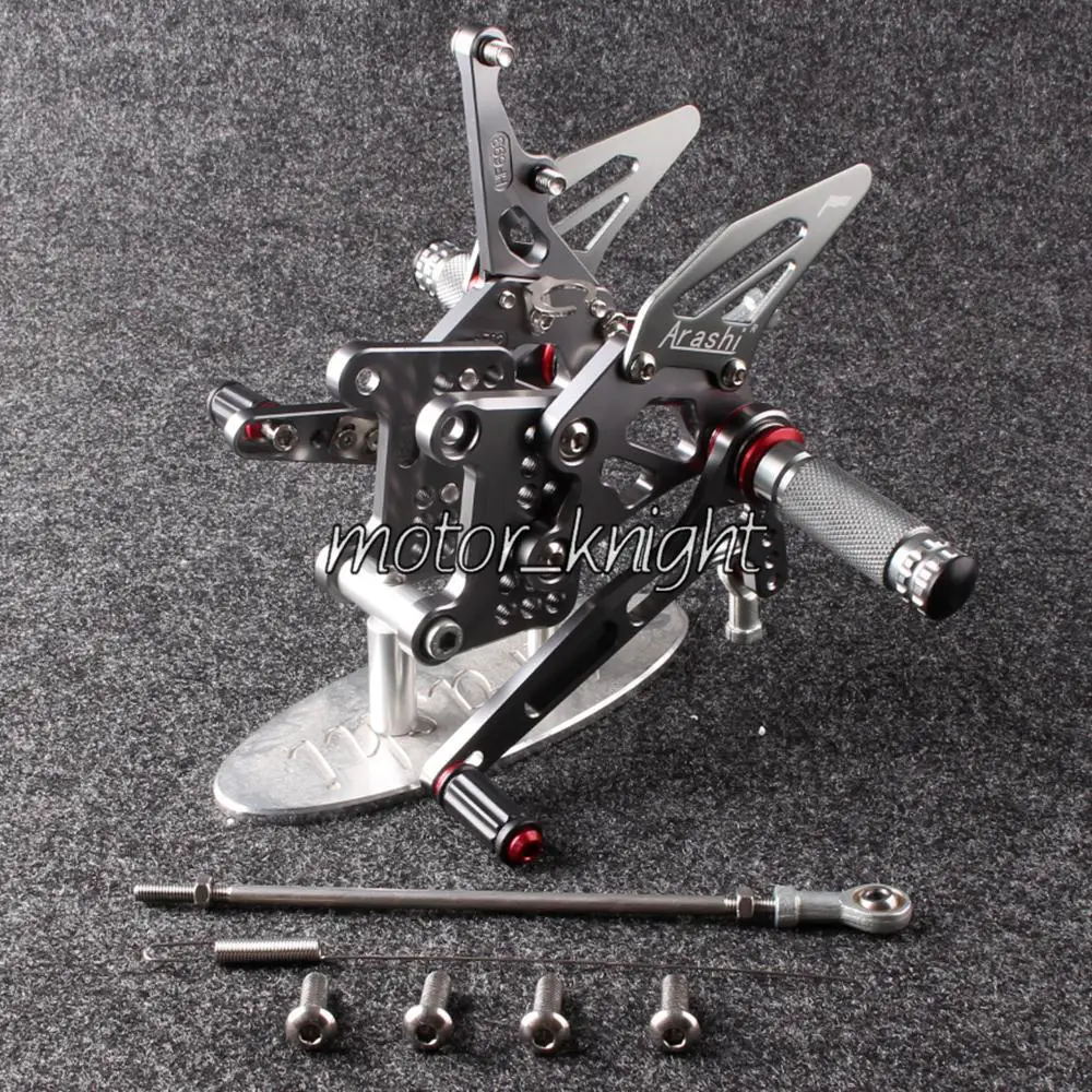 

New Rearset Rear set Foot pegs For Speed Triple 1050 2005-2014 Gray