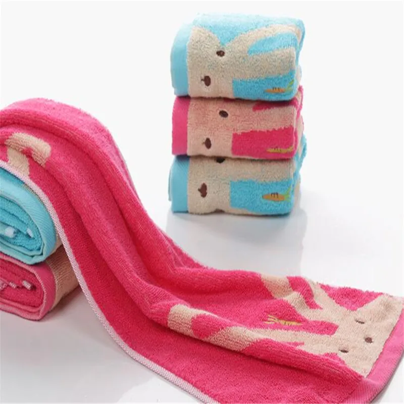 2019 New Cotton 25*50cm Cartoon Rabbit Face Towel Dry Bathroom Soft Skin Care Hair SPA Showers Jacquard for Kids | Дом и сад