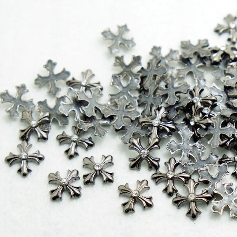 

SINUAN Diamond Rivet Hot-Fix Rivet Cross Rhinestone Rivets 10Mm Spikes For Clothing Plating Studs Craft Decorations For Clothes