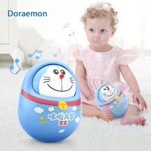 Doraemon детские мобильные телефоны, колокольчик, кирующий, погремушки, веселье для новорожденных, подарок, антистресс, развивающие игрушки для малышей 0-12 месяцев