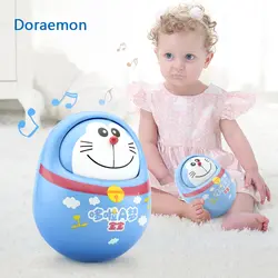 Doraemon Baby Mobile bell Nodding Tumbler погремушки для новорожденных подарок антистресс Развивающие игрушки для детей 0-12 месяцев