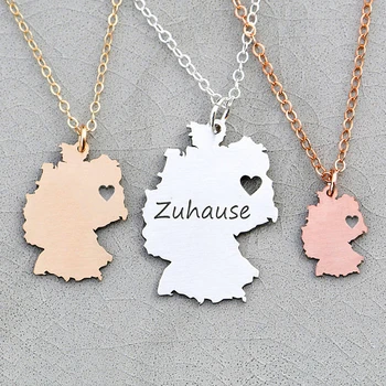 

2018 New Women Country Jewelry Germany Necklace Engrave Some Letters Drop Shipping Accepted YP6373