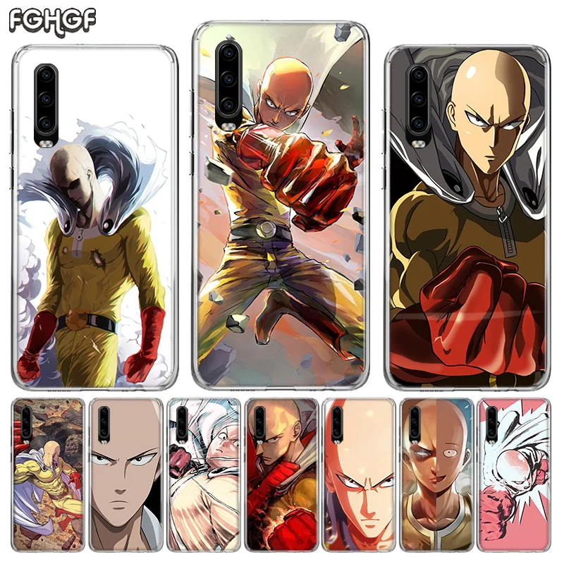 

One Punch Man Anime Silicone Back Case For Case For Huawei P30 P20 Mate 20 10 Pro P10 lite P Smart + Plus Z 2019 Cover