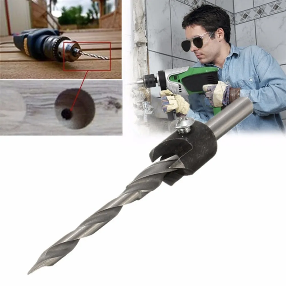 

High Quality Twist HSS Countersink Step Guide Drill Bit Carpentry Reamer Woodworking Chamfer End Milling