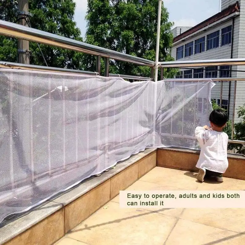 300*77cm Children's Balcony Staircase Safety Net White Baby Safety