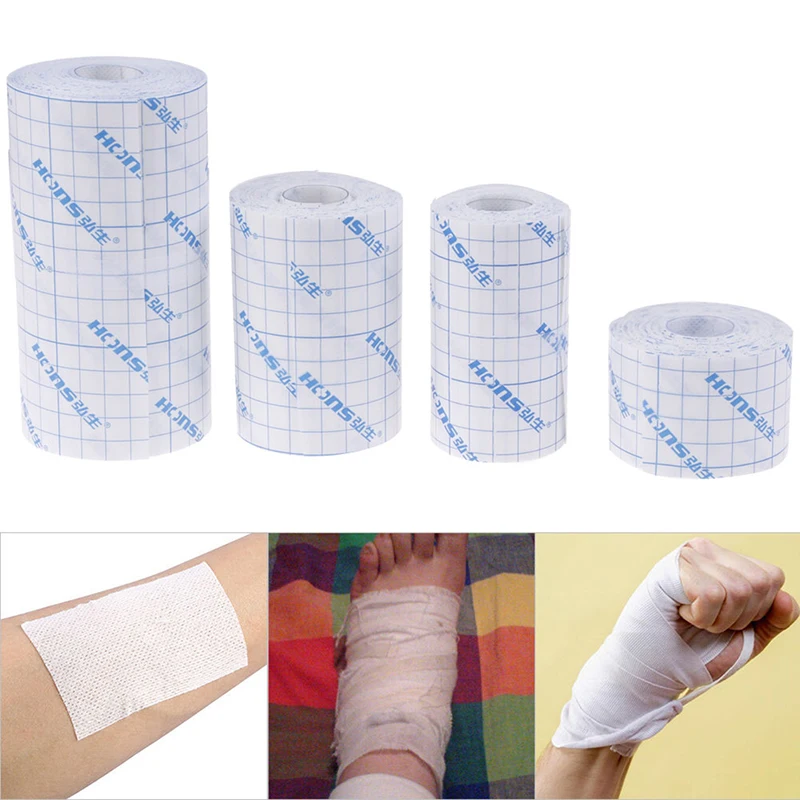 

Hypoallergenic First Aid Wound Dressing Fixation Tape Medical Non-woven Tape Waterproof Adhesive Breathable Patches Bandage