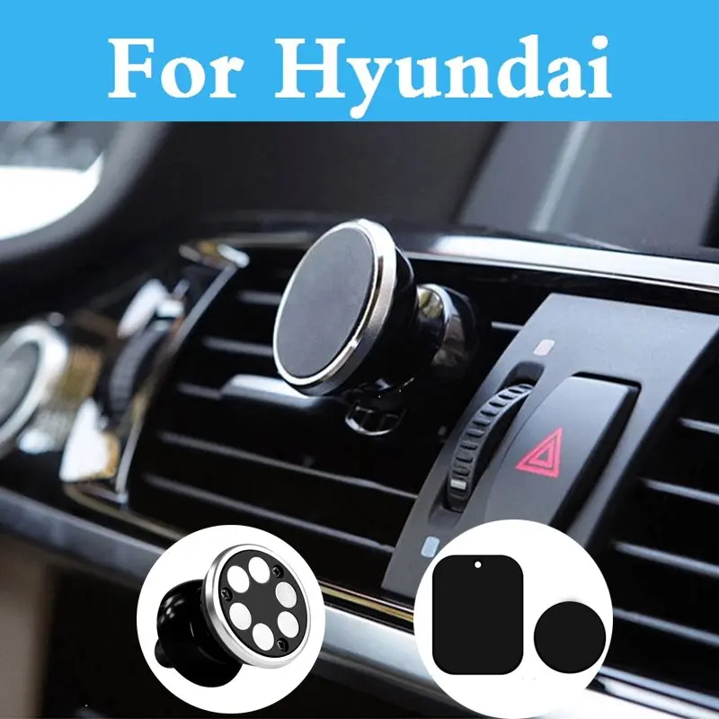 

Car Magnetic Phone Holder Stand Display Support Gps Phone Standers For Hyundai Tucson Terracan Tiburon Santa Fe Solaris Sonata
