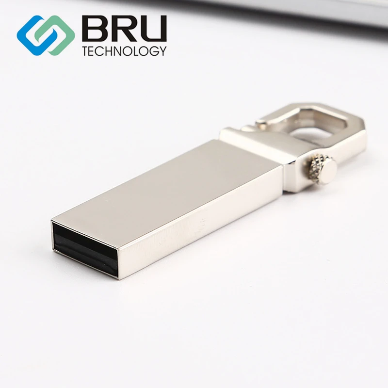 

BRU USB Flash Drive 128M512M1GB2GB waterproof pen drive Metal Pendrive gift OEM Custom usb stick disk laser engrave print logo