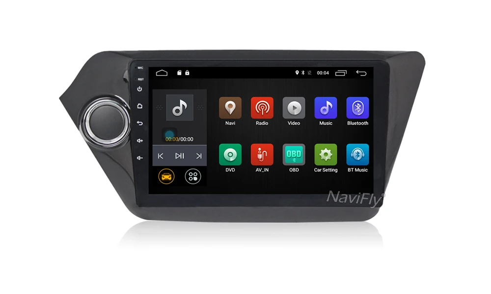 Cheap NaviFly Quad Core 9inch Android 7.1 Car gps dvd player for Kia RIO K2 2010-2015 car Radio Cassette Player 2G RAM WIFI 4G LTE 10