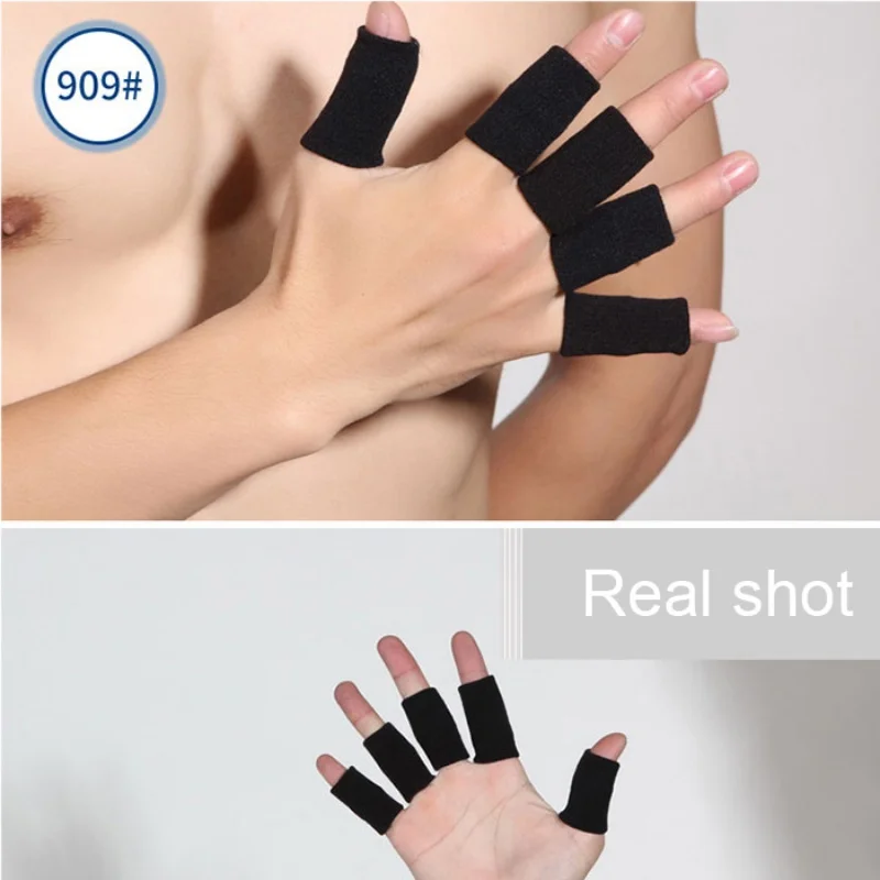 5pcsSport палец шина защитные полосы защита пальцев Защита Поддержка эластичный спортивный вспомогательный браслет волейбол протекторы для пальцев для баскетбола