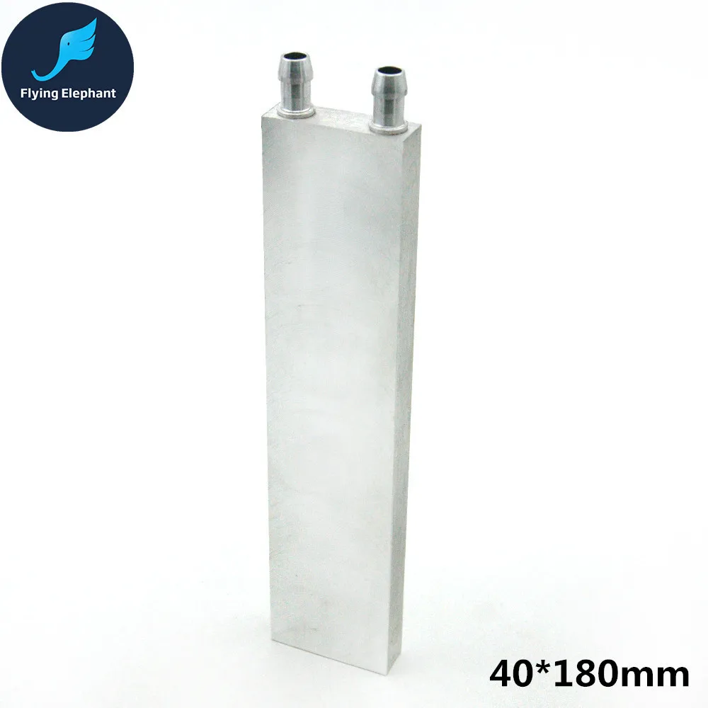 40x180mm Алюминиевый блок водяного охлаждения система теплоотвода радиатор процессора 40X40 80 120 160 200 240 мм 80X160 250 мм для ПК ноутбука - Цвет лезвия: 40x180mm