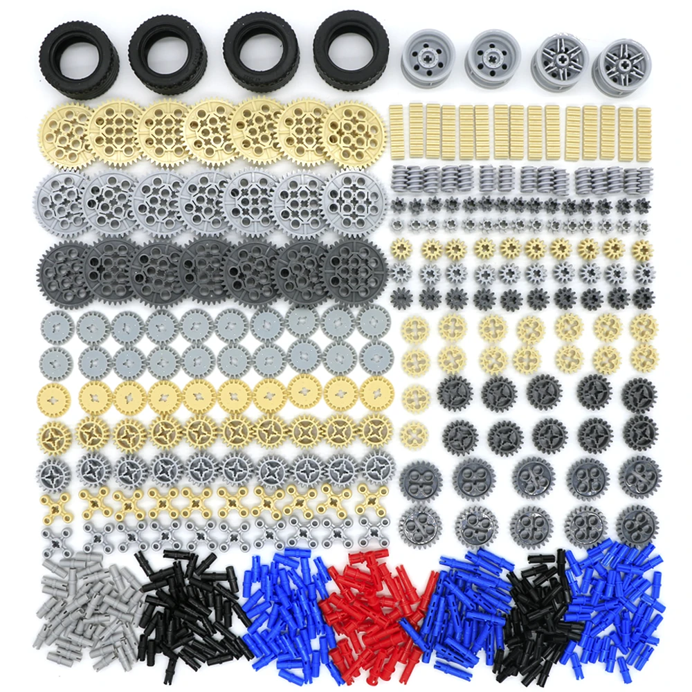 650 шт. техника шестерни Набор строительных Конструкторы шкив стойки булавки Cog разъем автомобиля оптом MOC Кирпич игрушка Совместимость