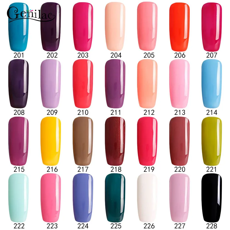 Высокое качество genilac 10ml1pcs Гели для ногтей лак UV Soak Off Гель Применение с База и топ