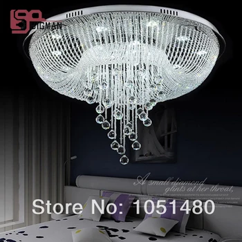 

new item round living room ceiling chandelier crystal lamp modern home lighting