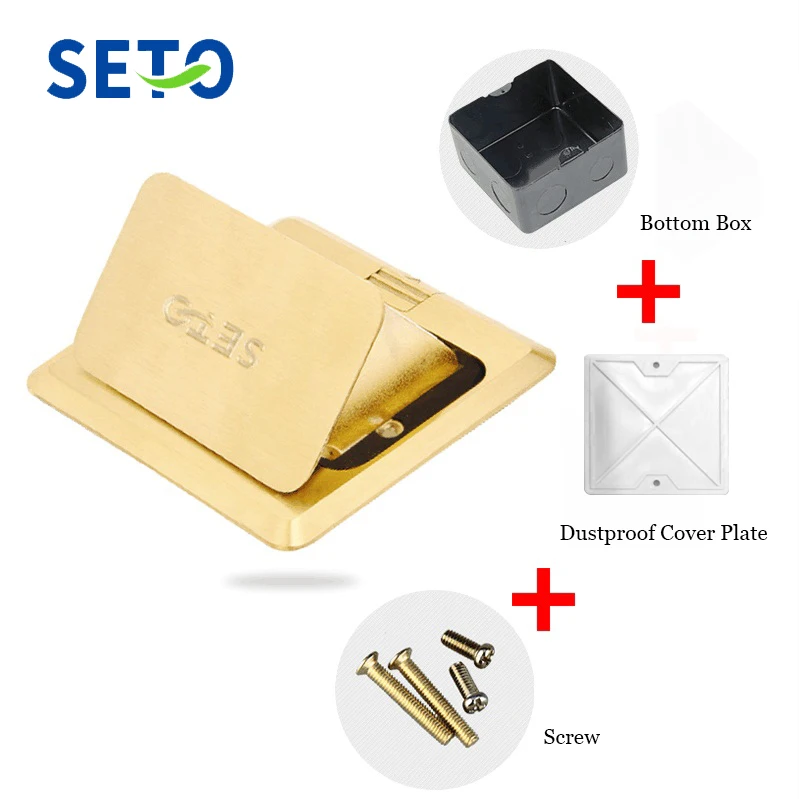 SeTo Pop up Тип Напольная розетка двойной черный XLR женская мульти среды передачи