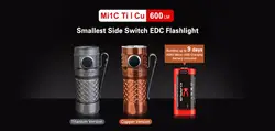 Кларус Mi1C Ti/Cu CREE XP-L HI V3 Макс. 600LM мини факел + 16340 литий-ионный rechageable Батарея маленький размер факел для EDC