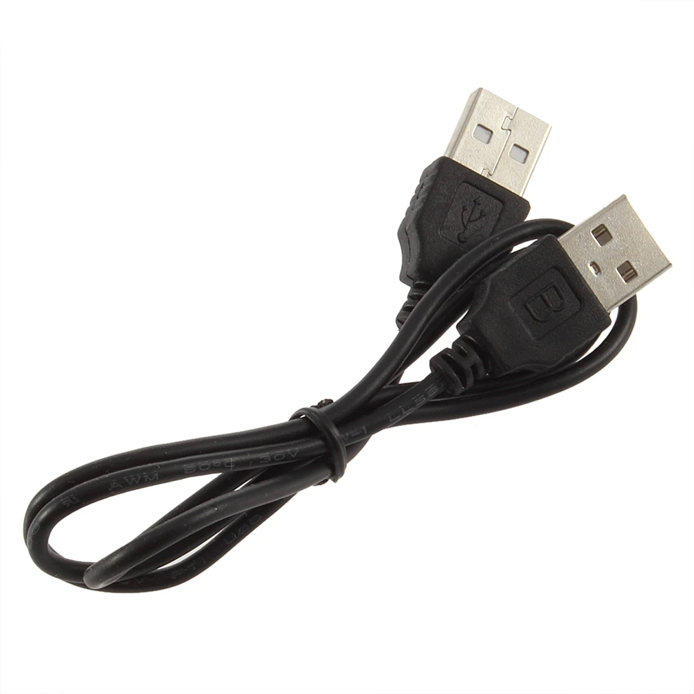 

Black USB 2.0 Male To Male M/M Extension Connector Adapter Cable Cord Wire